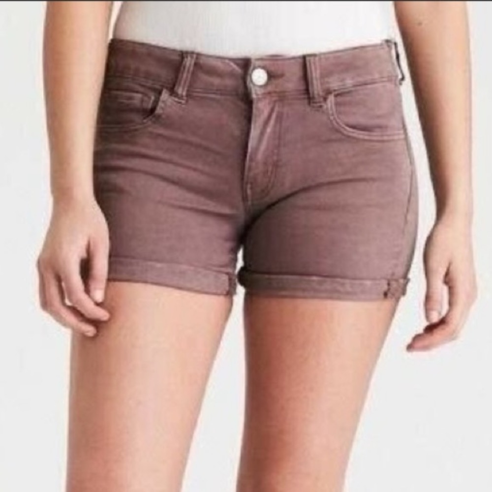 Purple Midi Shorts